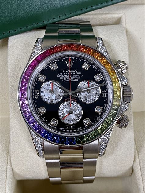 new old stock rolex daytona|Rolex daytona rainbow cost.